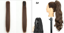Load image into Gallery viewer, Fashion Ponytail Claw Clip Long Straight Hair Chemical Fiber Wig Fluffy