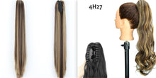 Load image into Gallery viewer, Fashion Ponytail Claw Clip Long Straight Hair Chemical Fiber Wig Fluffy
