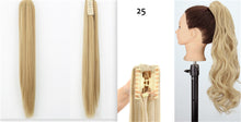 Load image into Gallery viewer, Fashion Ponytail Claw Clip Long Straight Hair Chemical Fiber Wig Fluffy
