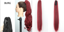 Load image into Gallery viewer, Fashion Ponytail Claw Clip Long Straight Hair Chemical Fiber Wig Fluffy