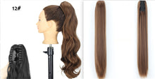 Load image into Gallery viewer, Fashion Ponytail Claw Clip Long Straight Hair Chemical Fiber Wig Fluffy