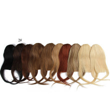 Load image into Gallery viewer, Real Person Qi Bangs Invisible Seamless Wig