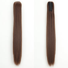 Load image into Gallery viewer, Fashion Ponytail Claw Clip Long Straight Hair Chemical Fiber Wig Fluffy