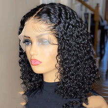 Load image into Gallery viewer, Doores Perruque Bob Lace Front Wig Naturelle Cheveux Humains Coupe Pixie Brun