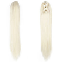 Load image into Gallery viewer, Fashion Ponytail Claw Clip Long Straight Hair Chemical Fiber Wig Fluffy
