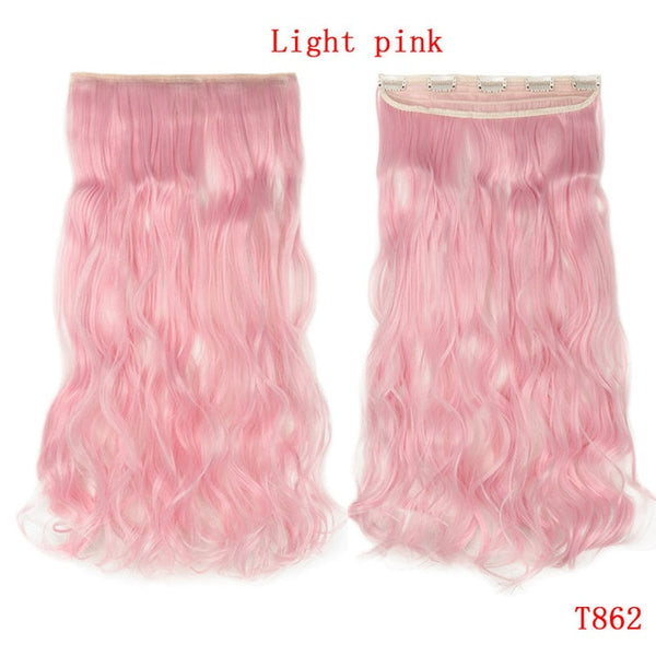 SNOILITE 24inch 61cm Curly 3/4 Full Head Clip in Hair Extensions Black Brown Blonde Real Natural Synthetic One Piece for human