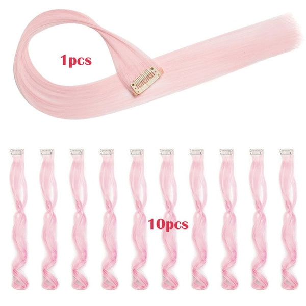 SNOILITE 17''23'' Long Silky Straight Ponytails Clip In Synthetic Pony Tail Fake Hair Extension wrap round hairpiece for women