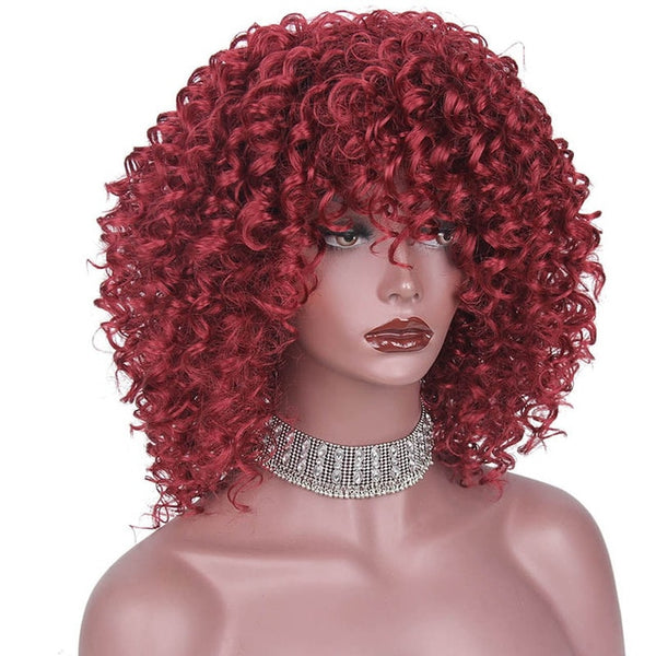 AISI HAIR Afro Kinky Curly Wig Synthetic Wigs for Women Black Natural Afro Hair Free Shipping