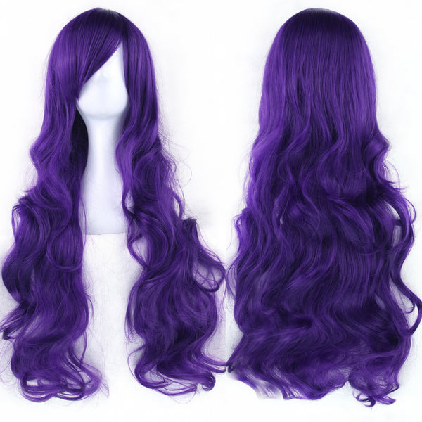 Pure Color All-matching COS Long Curly High-temperature Fiber Wig
