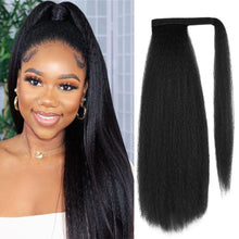Load image into Gallery viewer, Women's Velcro Fluffy Curly Ponytail Wig