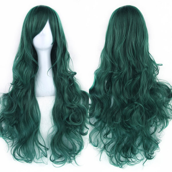 Pure Color All-matching COS Long Curly High-temperature Fiber Wig