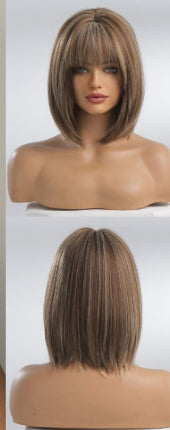 Fashion Natural Chemical Fiber Air Bangs Fashion Full-head Wig