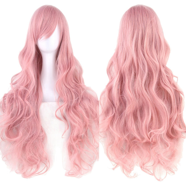 Pure Color All-matching COS Long Curly High-temperature Fiber Wig