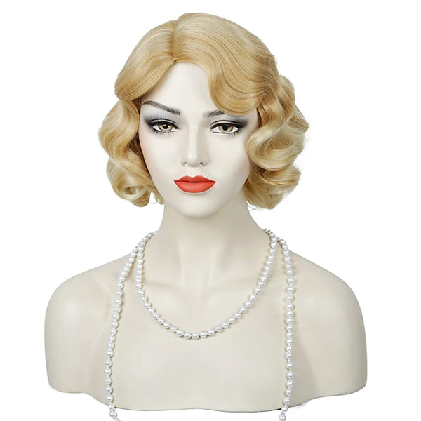 Fantasy Party Domestic Brand Anime Finger Wave Wig Any Skin Tone