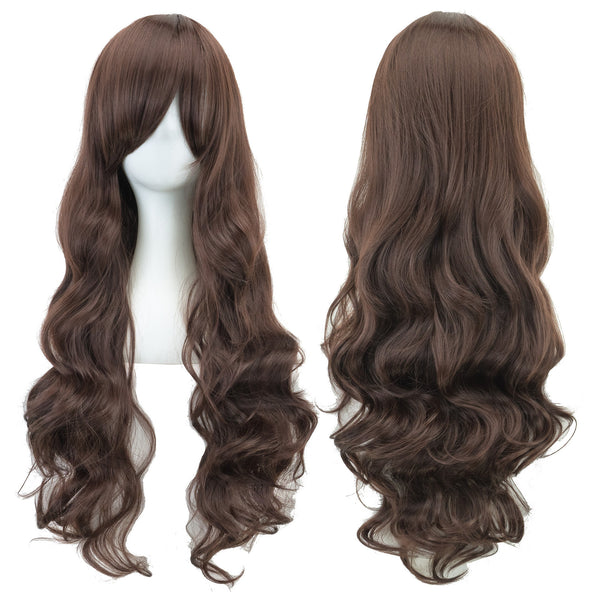 Pure Color All-matching COS Long Curly High-temperature Fiber Wig