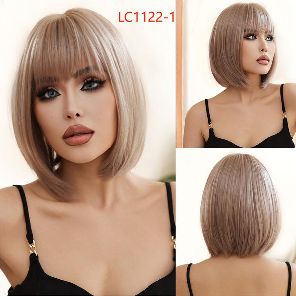 Fashion Natural Chemical Fiber Air Bangs Fashion Full-head Wig