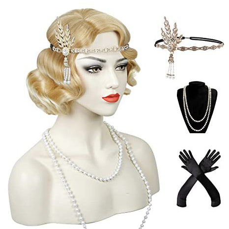 Fantasy Party Domestic Brand Anime Finger Wave Wig Any Skin Tone