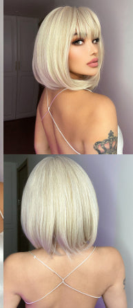 Fashion Natural Chemical Fiber Air Bangs Fashion Full-head Wig