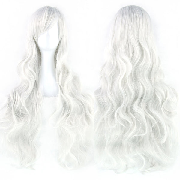 Pure Color All-matching COS Long Curly High-temperature Fiber Wig