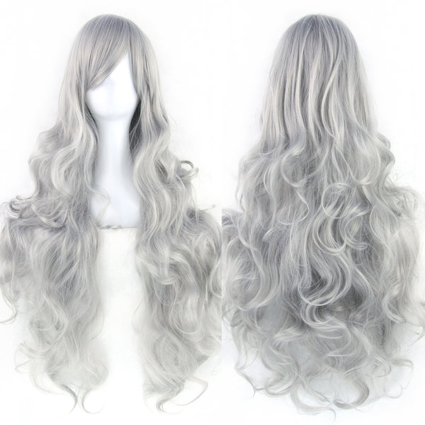 Pure Color All-matching COS Long Curly High-temperature Fiber Wig