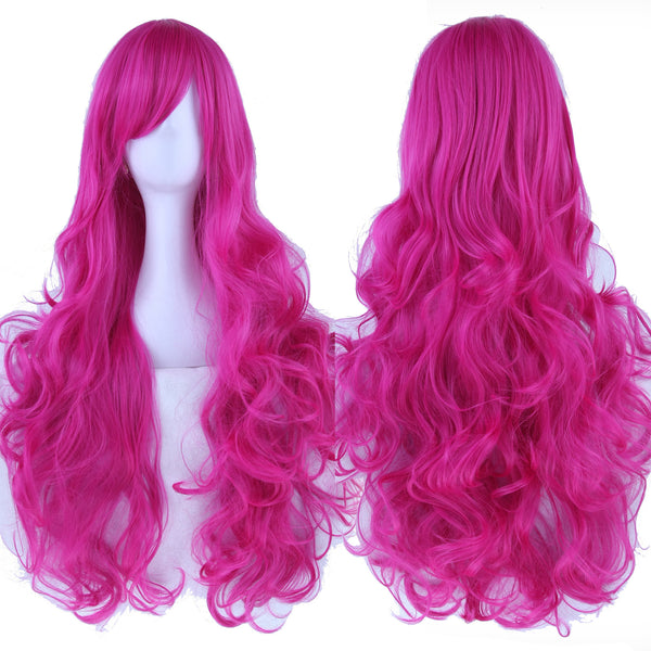Pure Color All-matching COS Long Curly High-temperature Fiber Wig