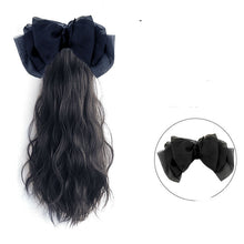 Load image into Gallery viewer, Women's Long Hair Bow High Ponytail Grip Clip