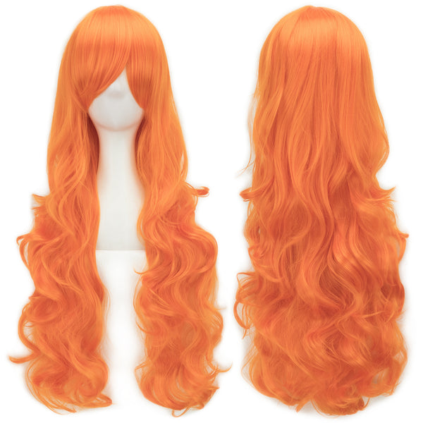 Pure Color All-matching COS Long Curly High-temperature Fiber Wig