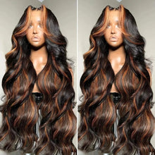 Load image into Gallery viewer, Gradient Color Big Wave Wig High-temperature Fiber