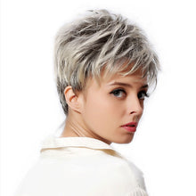 Load image into Gallery viewer, Gradient Short Straight Hair Fluffy Dyed Chemical Fiber Wig