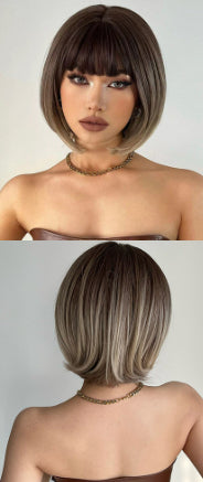 Fashion Natural Chemical Fiber Air Bangs Fashion Full-head Wig