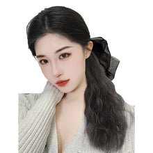 Load image into Gallery viewer, Women's Long Hair Bow High Ponytail Grip Clip