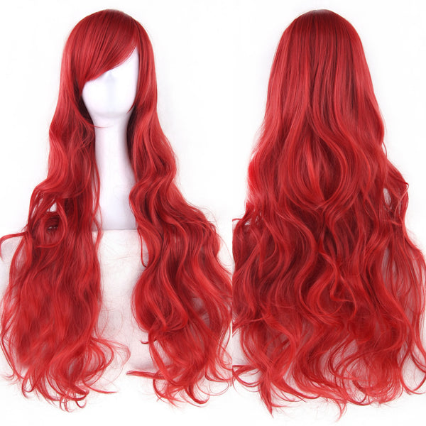 Pure Color All-matching COS Long Curly High-temperature Fiber Wig