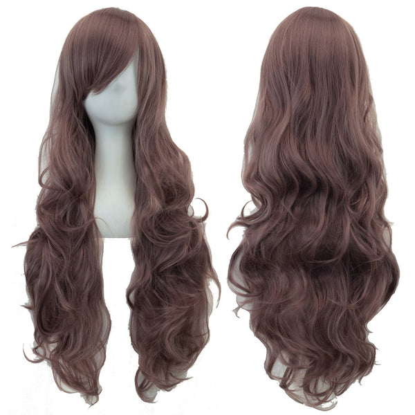 Pure Color All-matching COS Long Curly High-temperature Fiber Wig