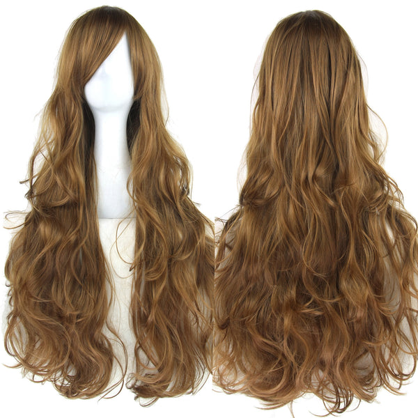 Pure Color All-matching COS Long Curly High-temperature Fiber Wig