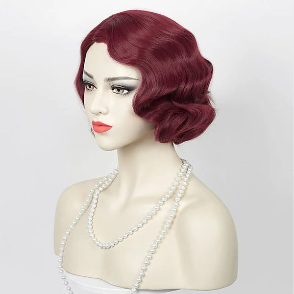 Fantasy Party Domestic Brand Anime Finger Wave Wig Any Skin Tone