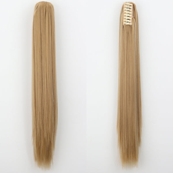 Fashion Ponytail Claw Clip Long Straight Hair Chemical Fiber Wig Fluffy
