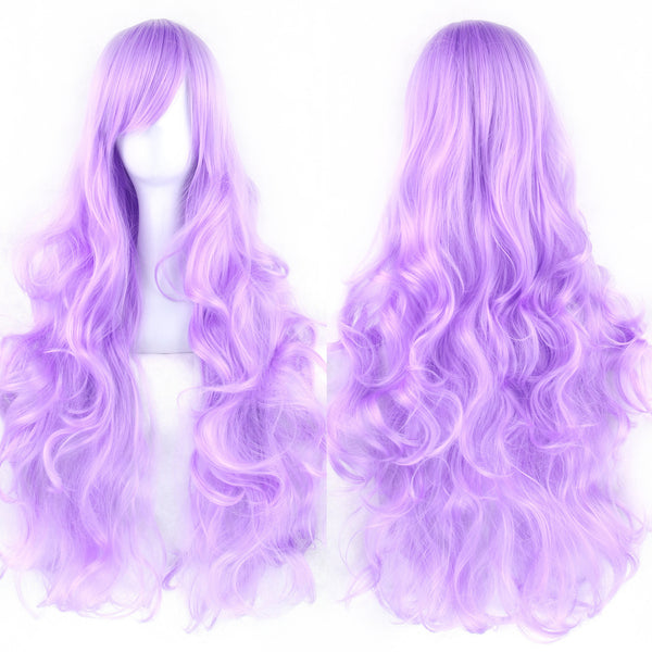 Pure Color All-matching COS Long Curly High-temperature Fiber Wig