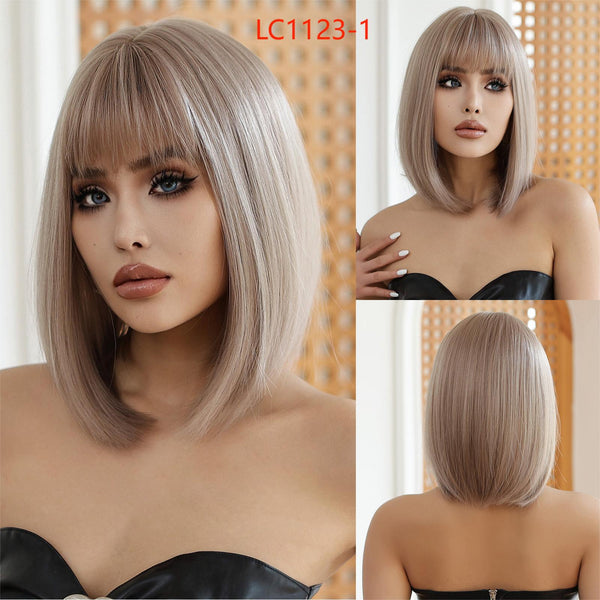 Fashion Natural Chemical Fiber Air Bangs Fashion Full-head Wig
