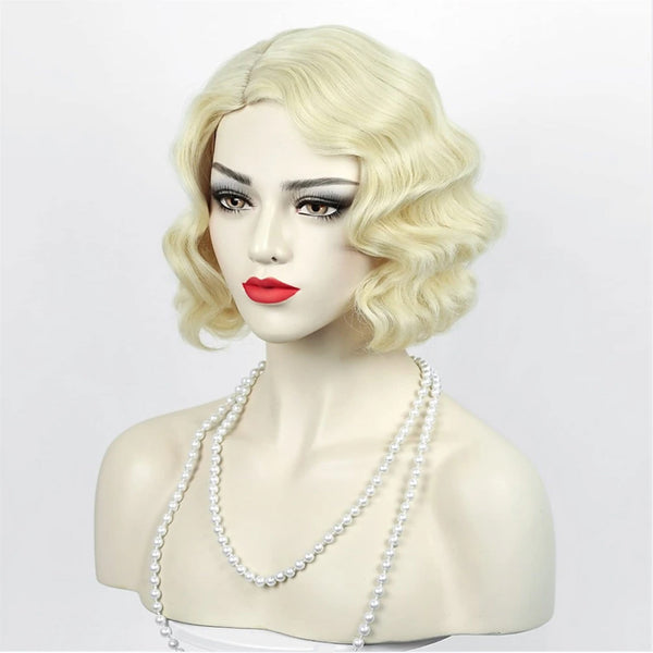 Fantasy Party Domestic Brand Anime Finger Wave Wig Any Skin Tone