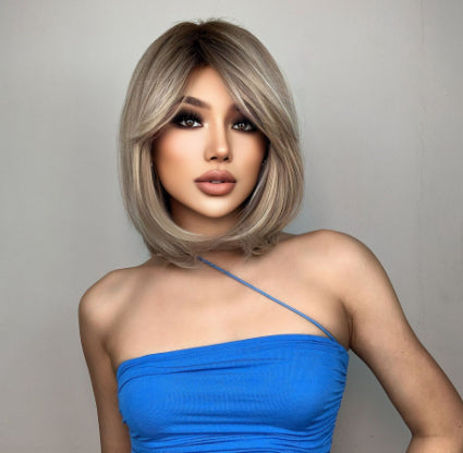 Fashion Natural Chemical Fiber Air Bangs Fashion Full-head Wig