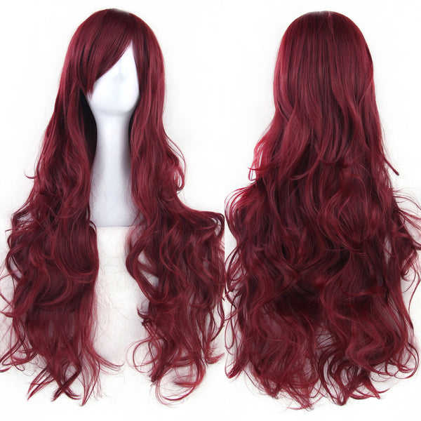 Pure Color All-matching COS Long Curly High-temperature Fiber Wig