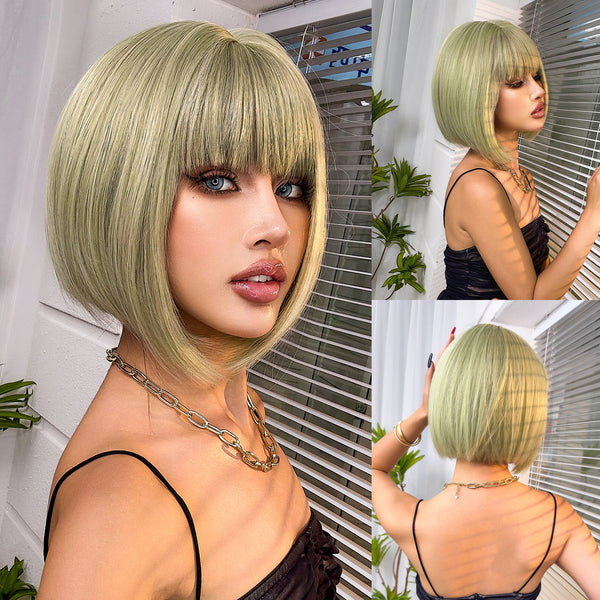 Fashion Natural Chemical Fiber Air Bangs Fashion Full-head Wig