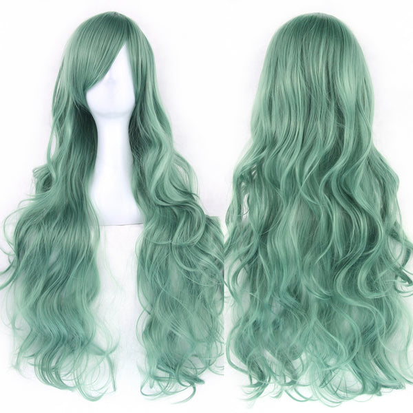 Pure Color All-matching COS Long Curly High-temperature Fiber Wig