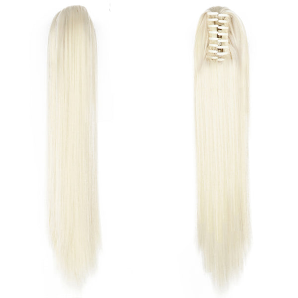 Fashion Ponytail Claw Clip Long Straight Hair Chemical Fiber Wig Fluffy