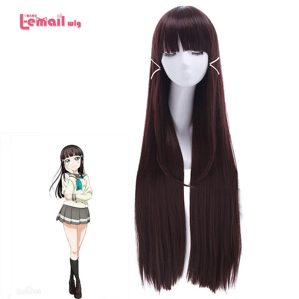 L-email wig New Arrival Love Live Sunshine 9 Characters Cosplay Wigs Synthetic Hair Perucas Women Cosplay Wig