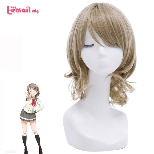 L-email wig New Arrival Love Live Sunshine 9 Characters Cosplay Wigs Synthetic Hair Perucas Women Cosplay Wig