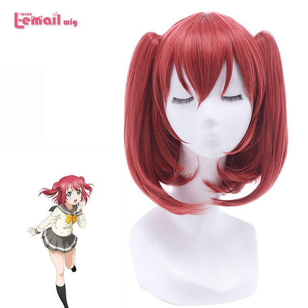 L-email wig New Arrival Love Live Sunshine 9 Characters Cosplay Wigs Synthetic Hair Perucas Women Cosplay Wig