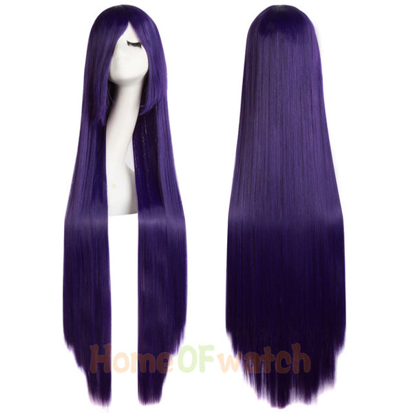 40" 100cm Long Straight Hair 25 Colors Blonde Black Pink Red Purple Cosplay Wig Ladies Heat Resistant Synthetic Wigs MapofBeauty