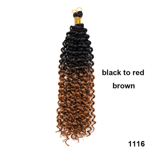 SNOILITE 1pcs 14'' Synthetic Crochet Braiding Hair Extensions Kanekalon Hairpiece Brazilian Marley Braids Ombre Black To Brown