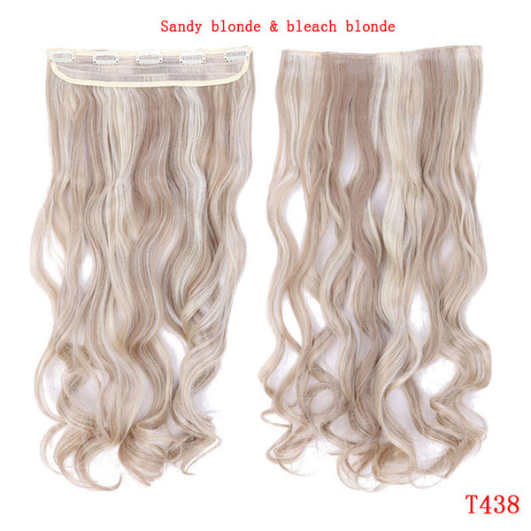 SNOILITE 24inch 61cm Curly 3/4 Full Head Clip in Hair Extensions Black Brown Blonde Real Natural Synthetic One Piece for human